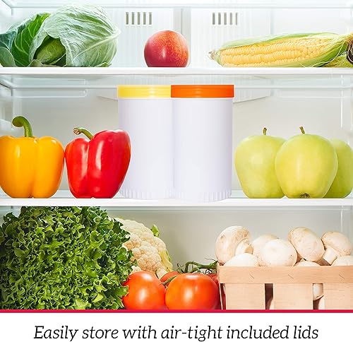 Miniatura 6 de AME D'ESSENCE (6-PC-1Qt) Red Store N Pour - Contenedores para botellas con boquilla Flow-N-Stow para jugo de fruta y licor, botellas para verter