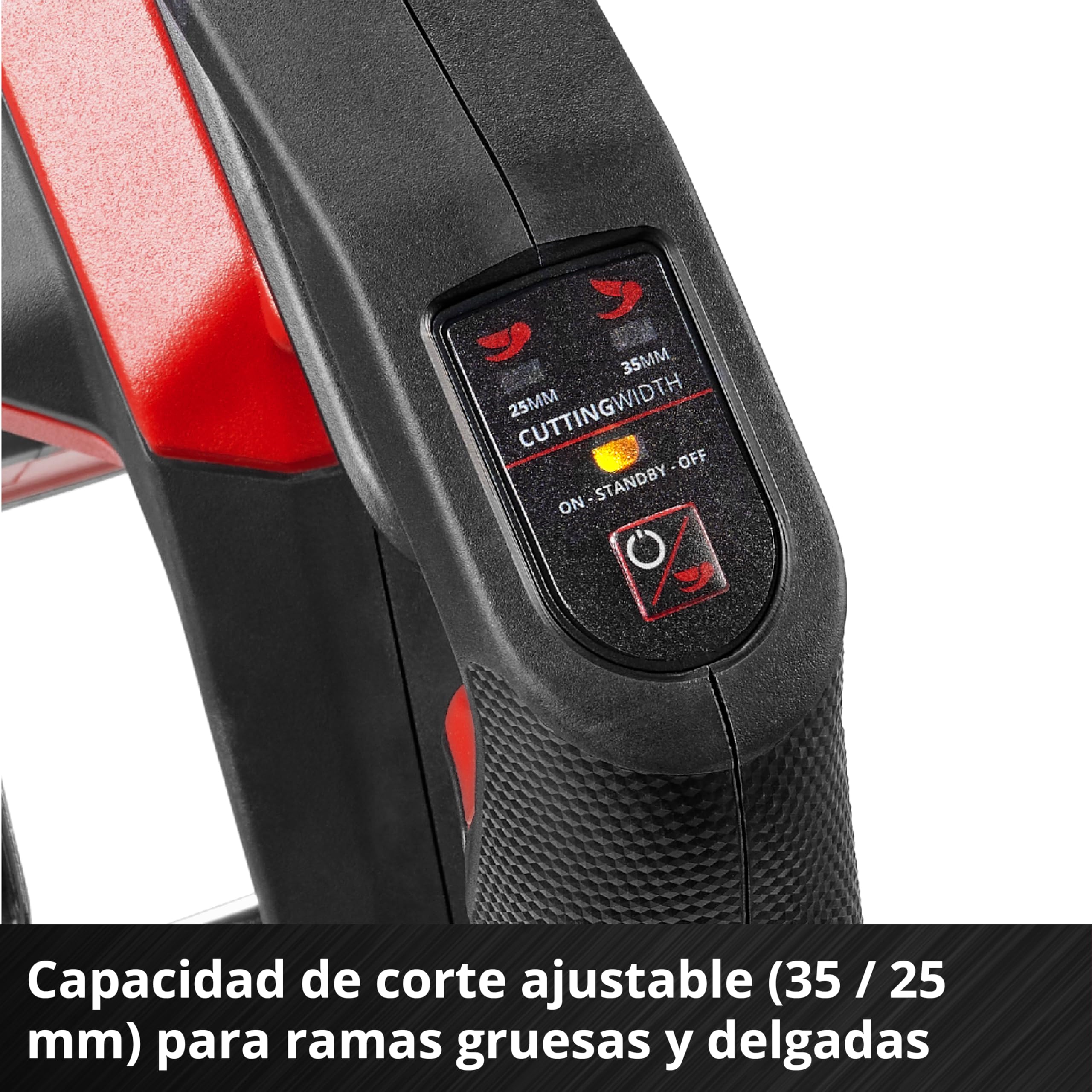 Einhell Professional tijeras de podar con batería GP-LS 18/35 Li BL-Solo Power X-Change (18 V, brushless, ramas hasta 35 mm, cuchillas de derivación, ganchos metálicos, agarre suave, sin batería)