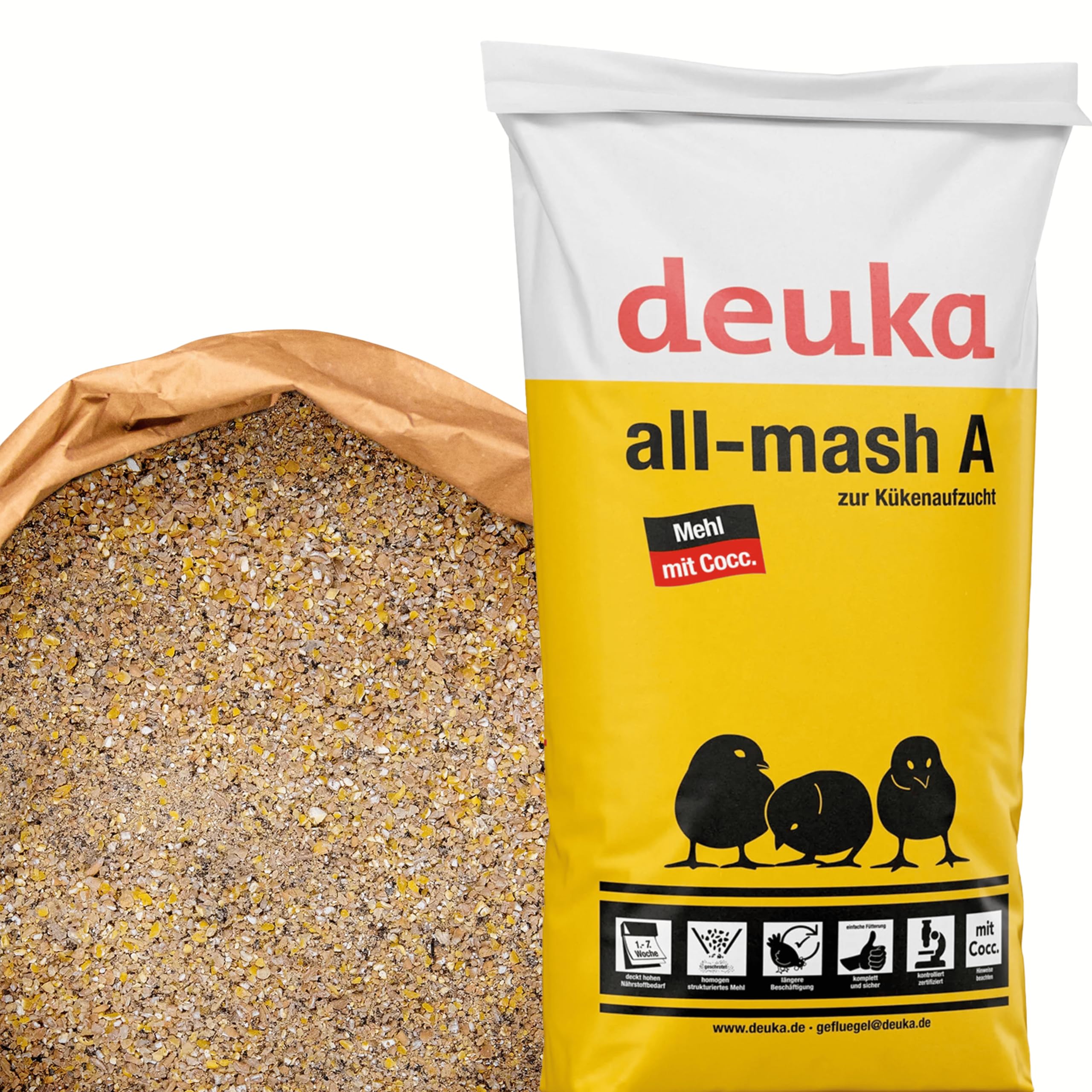 TOP-Futtermittel | All-mash A Mehl mit Cocc. | 25 kg