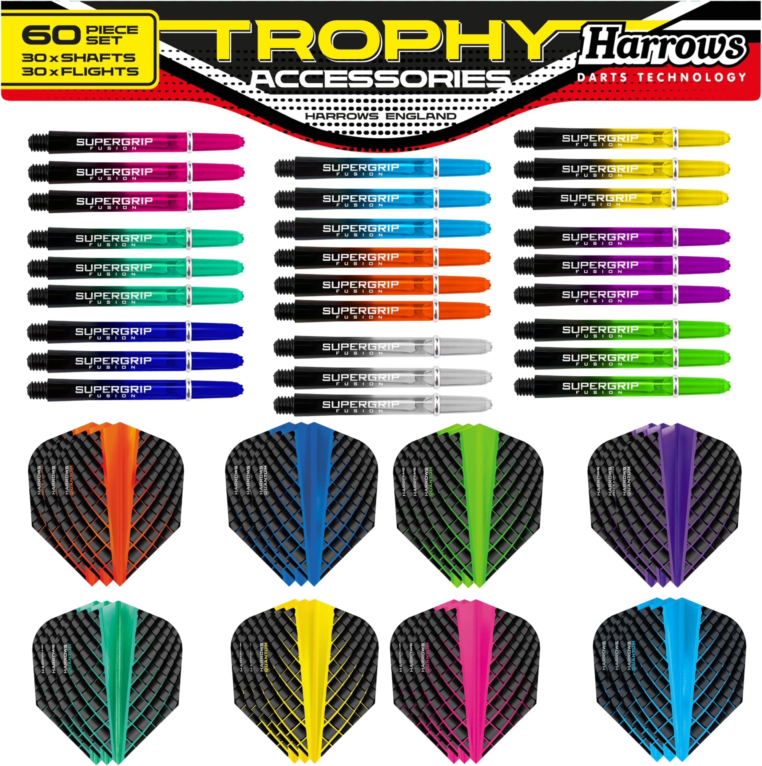 – Trophy Ultimate Bundles with Darts Accessories: Darts Set, Dart Stems, Dart Flights, Dart Board Setup, High Performance Steel Tip Darts: Amazing for Darts Board Play