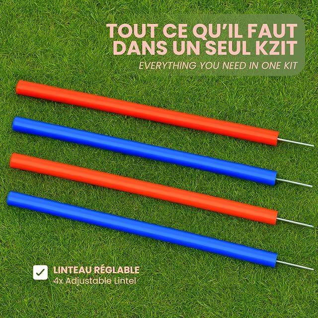 Foto 4 de 6 de ZOOPIZ Agility Kit para perros con postes y obstáculo ajustable