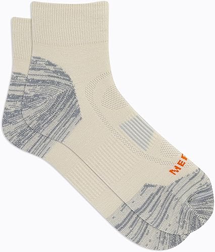 Miniatura 2 de Merrell Men's and Women's Zoned Cushioned Wool Hiking Ankle Socks-Breathable Arch Support