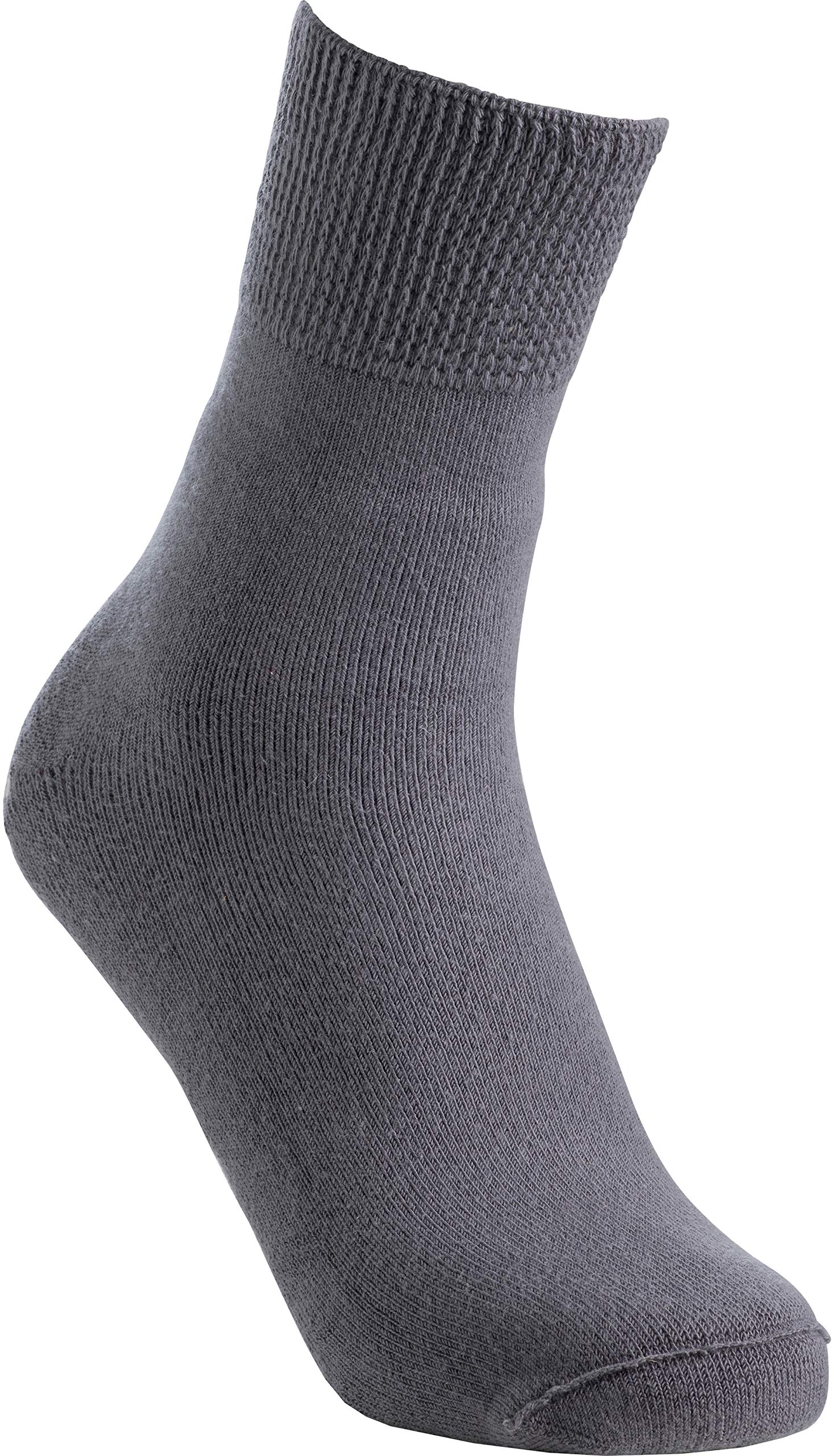 Cosyfeet Women's Charcoal Gripped Socks - M