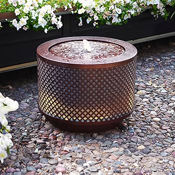 ［見本盤］SUNHOUSE / CRAZY DIAMONDS Amazon.com: Sunnydaze Metal Cylinder Bubbler Outdoor Water