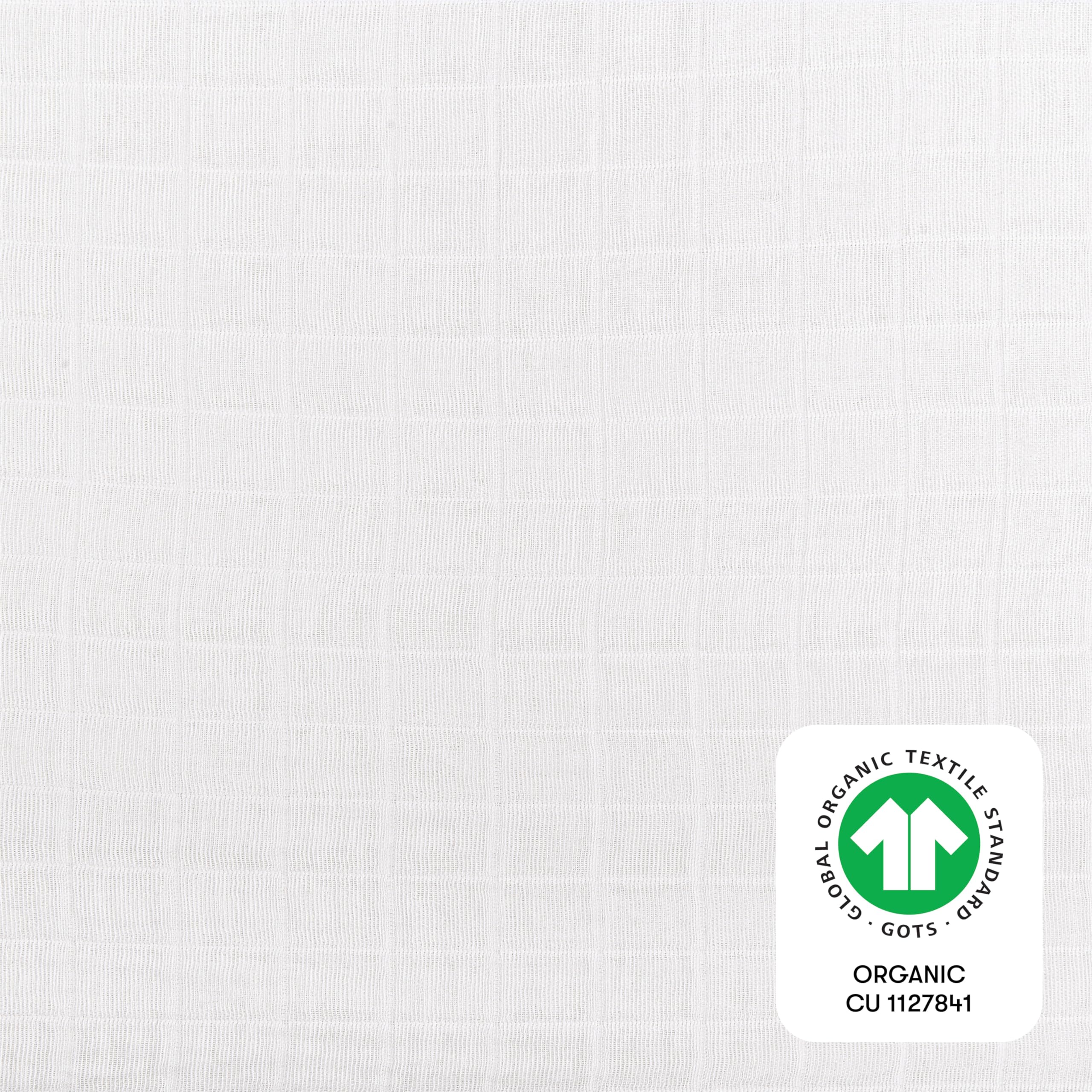 Babyletto Sábanas de Muselina para moisés de bebé para niñas y niños, Funda de Cuna de algodón orgánico Transpirable Certificado Gots, sábanas rectangulares para moisés para bebé, sábanas bajeras de