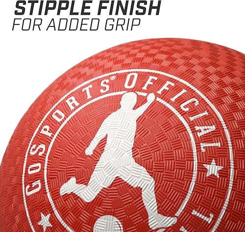 Miniatura 2 de GoSports Juego de kickball de 10 pulgadas con bases, paquete de 2 pelotas de pateo, bases de bomba y lanzamiento, adulto, adolescente, niño grande