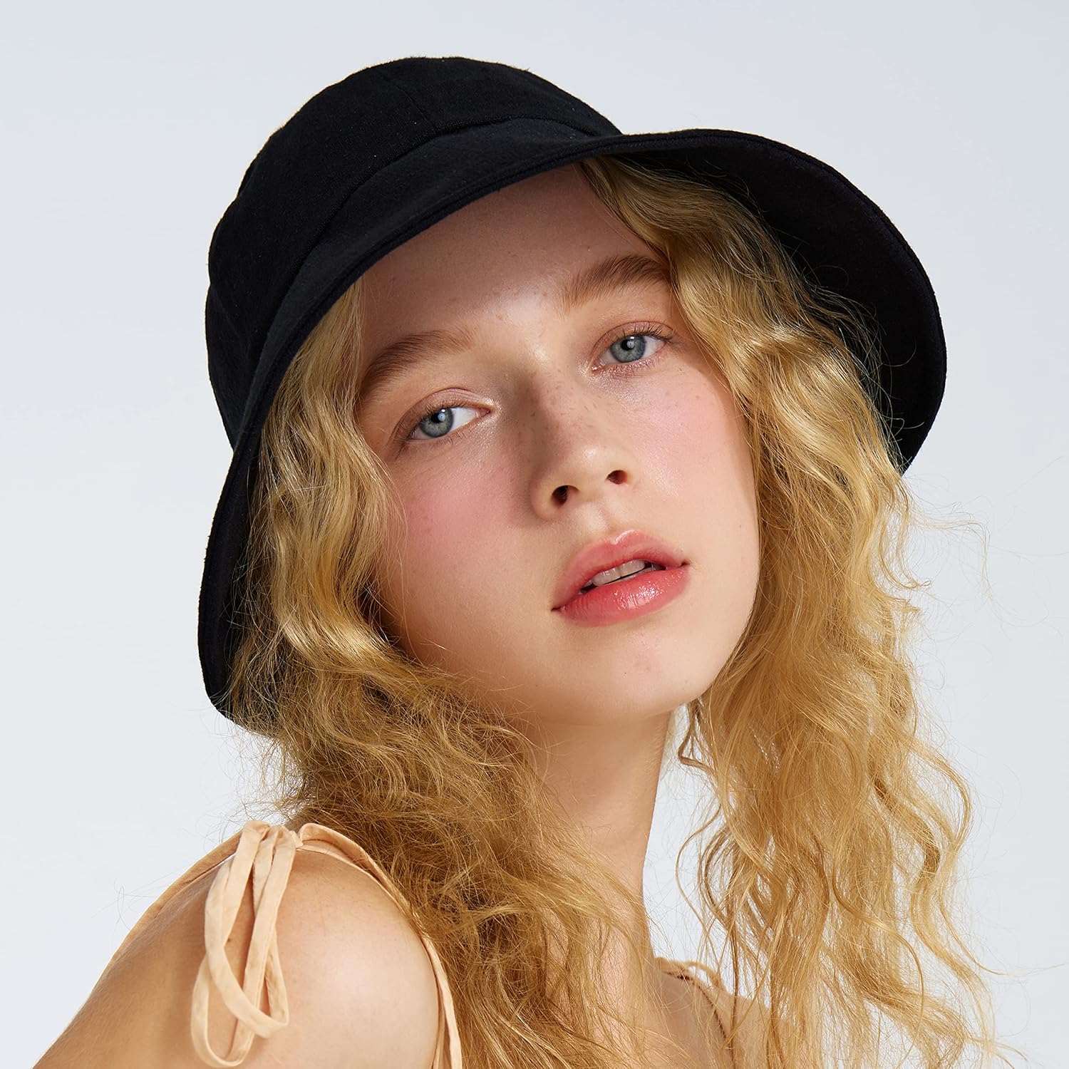 WHITE SANDS MOJA Linen Victorian Bonnet Hat Sun Cap, Foldable Summer Visor | New Katy - Image 9