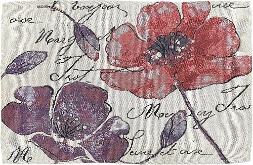 Miniatura 2 de Juego de 4 manteles individuales con diseño floral hawaiano para mesa de comedor, mantel para mesa de cocina, colección de primavera y verano, fácil