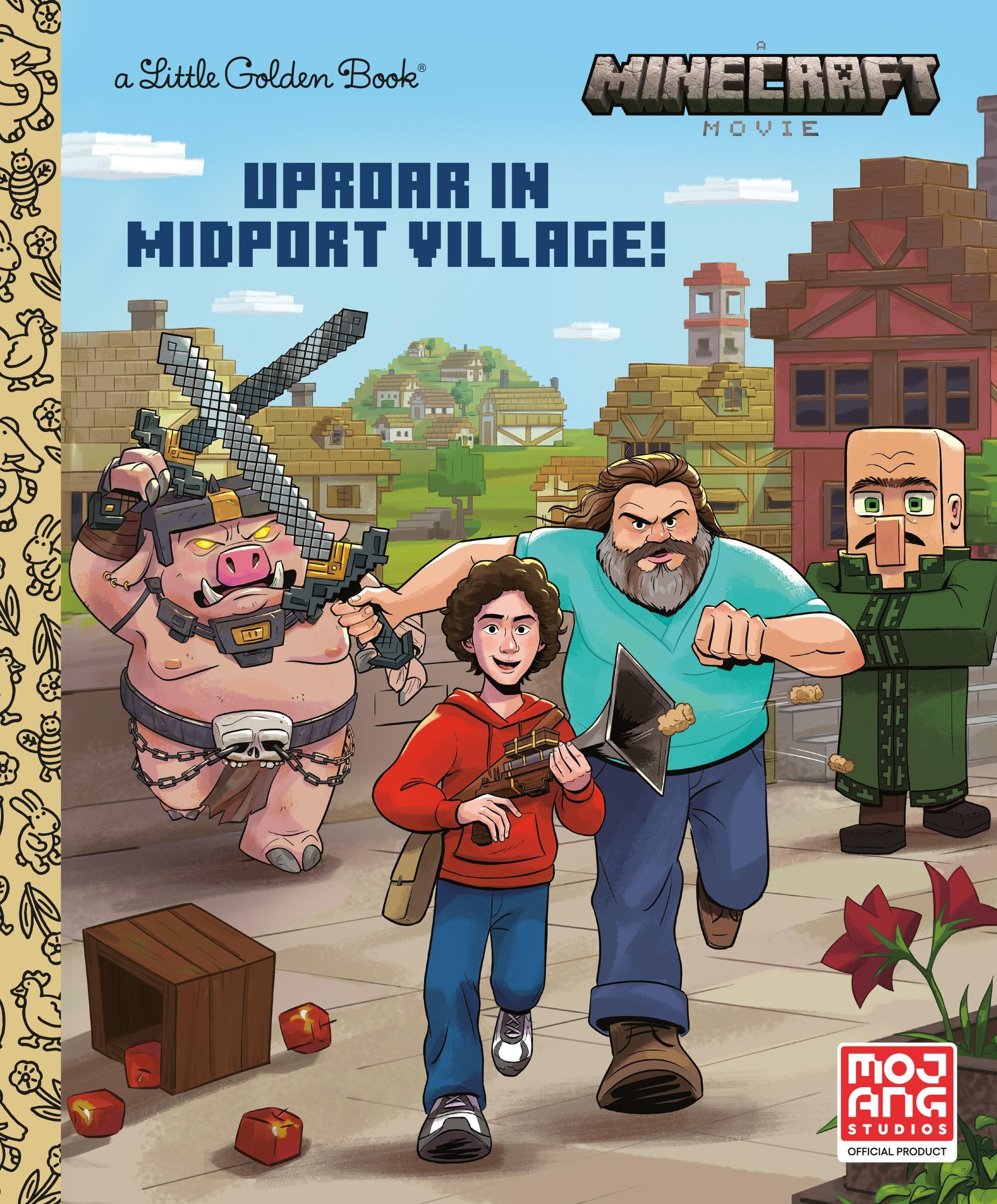 Uproar in Midport Village (A MINECRAFT MOVIE) (Little Golden Book)
