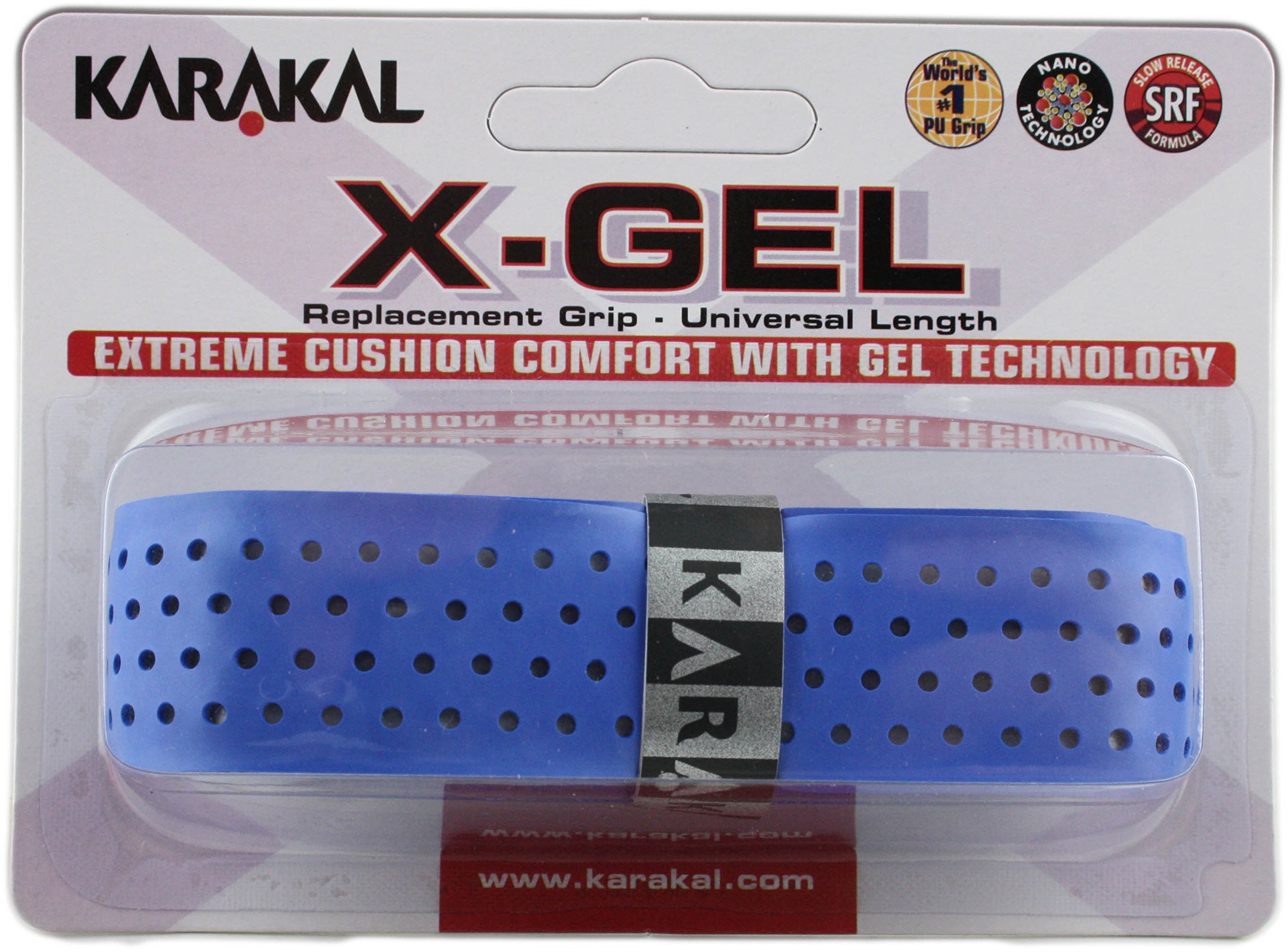 Karakal X-Gel Gel Replacement Grip - Blue - Tennis - Squash - Badminton