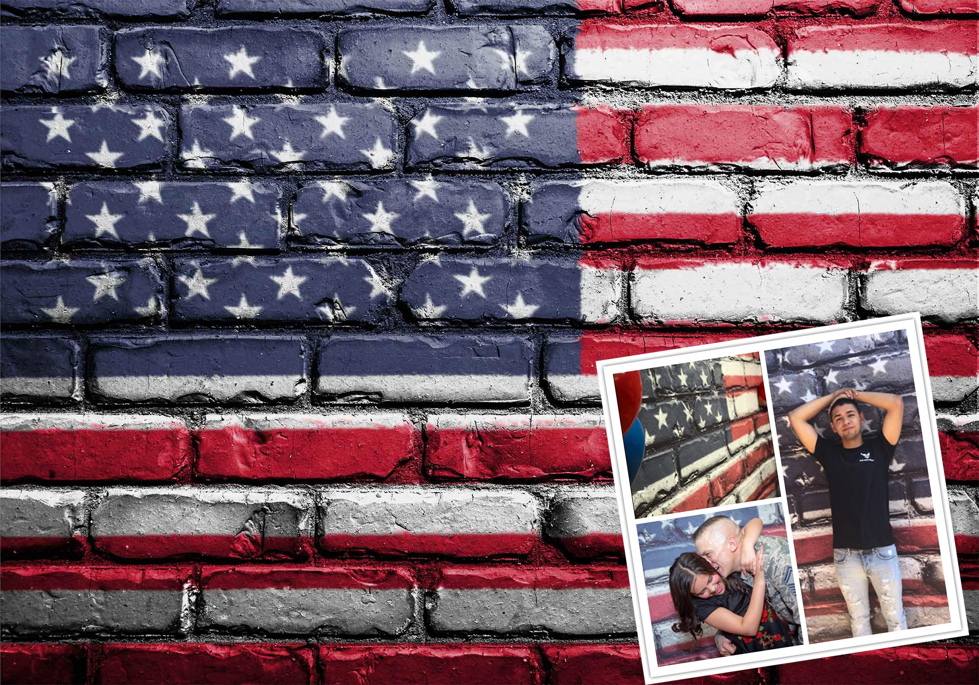 Mme 10 x 7ft telón de Fondo de la Bandera Americana Las Estrellas y Rayas telón de Fondo – Fondo fotografía Familia Accesorios vídeo geme276