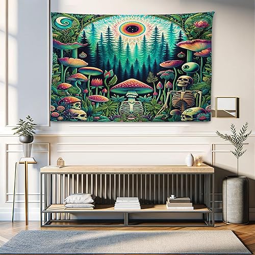 Miniatura 127 de Ambesonne Tapiz vintage, detalles de relojes mecánicos, diseño steampunk, diseño steampunk, para colgar en la pared para dormitorio, sala de estar,