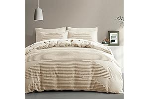 BEDAZZLED Boho Duvet Cover Queen Size, 5-Piece Bedding Set for Modern Home