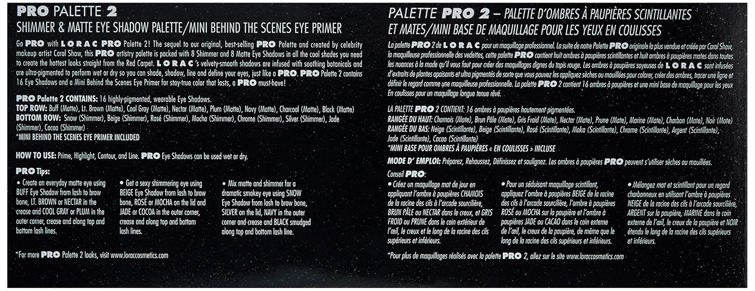 LORAC PRO Palette 2 Eyeshadow Kit