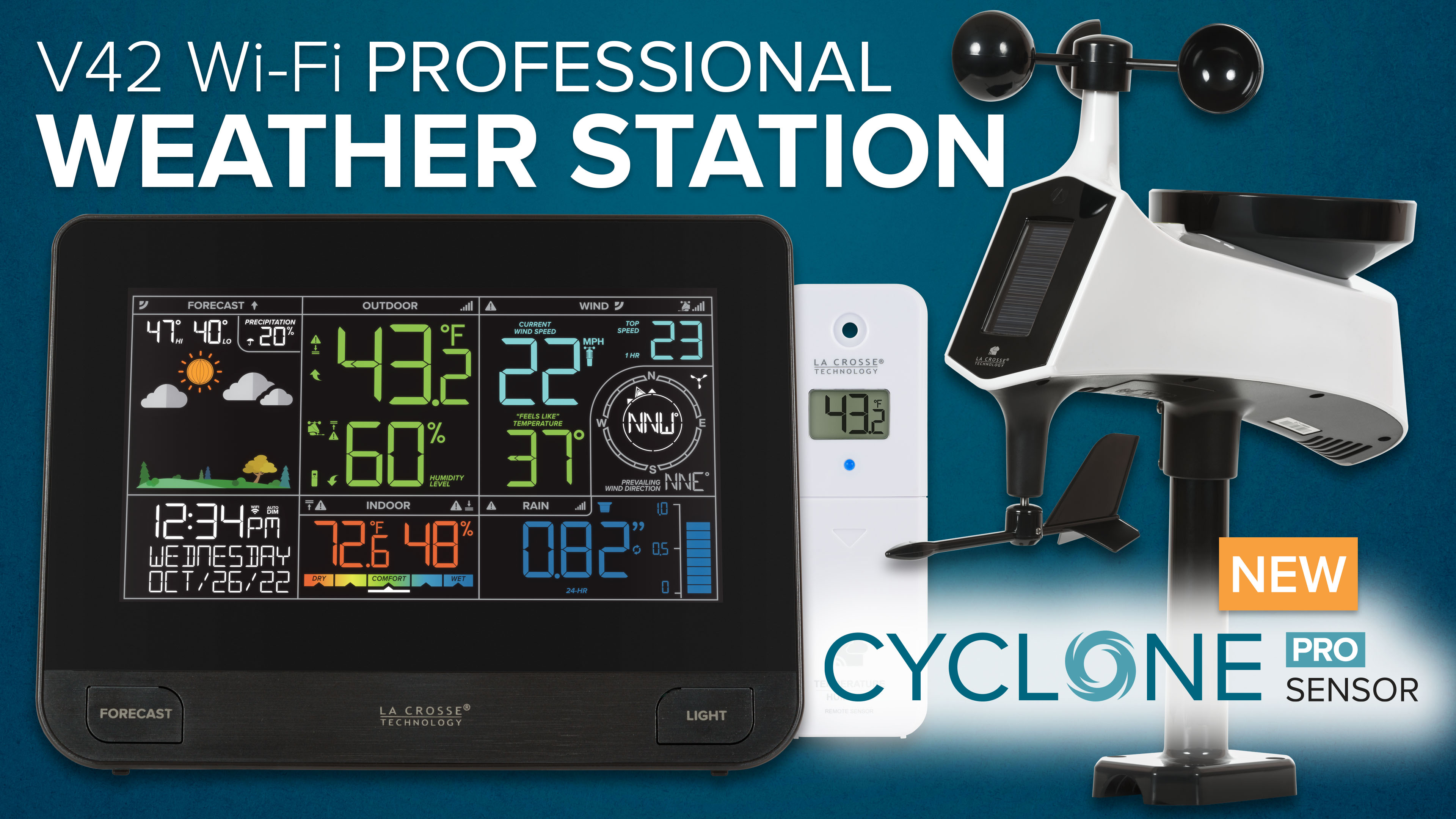 Amazon.com: La Crosse Technology Professional Smart Wi-Fi Weather