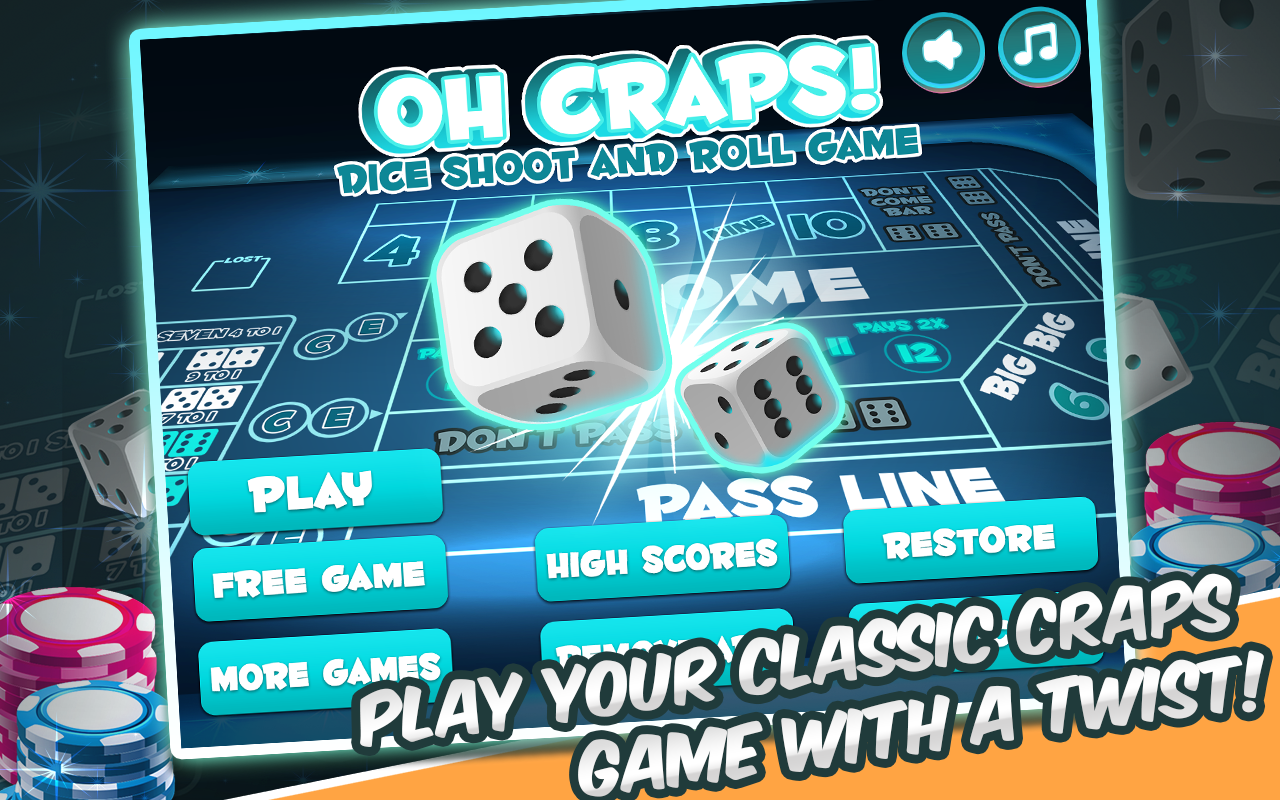 Oh Craps! Dice Shoot and Roll Pro App on Amazon Appstore