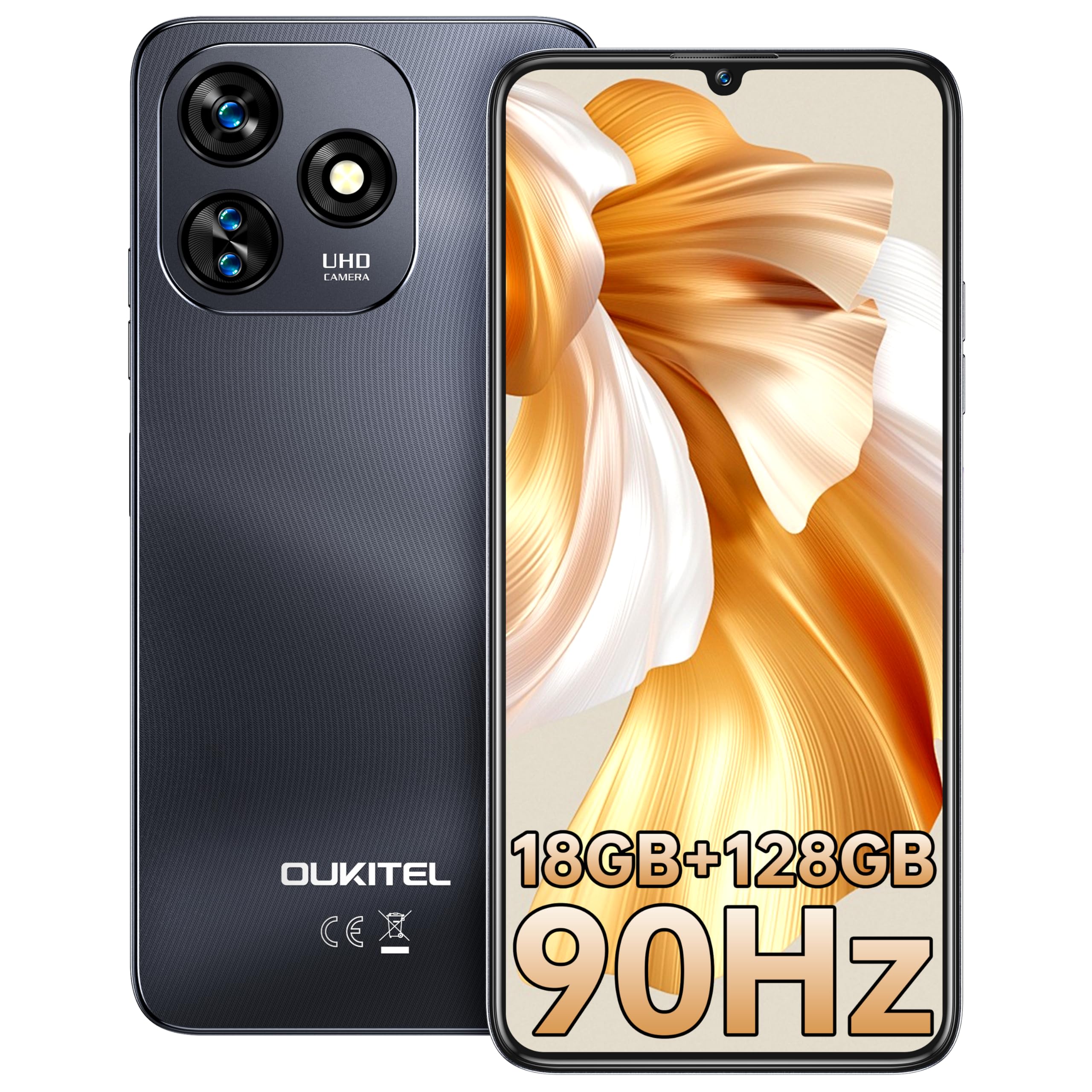 Amazon | OUKITEL C51 SIMフリー スマホ 本体 18GB RAM+128GB 