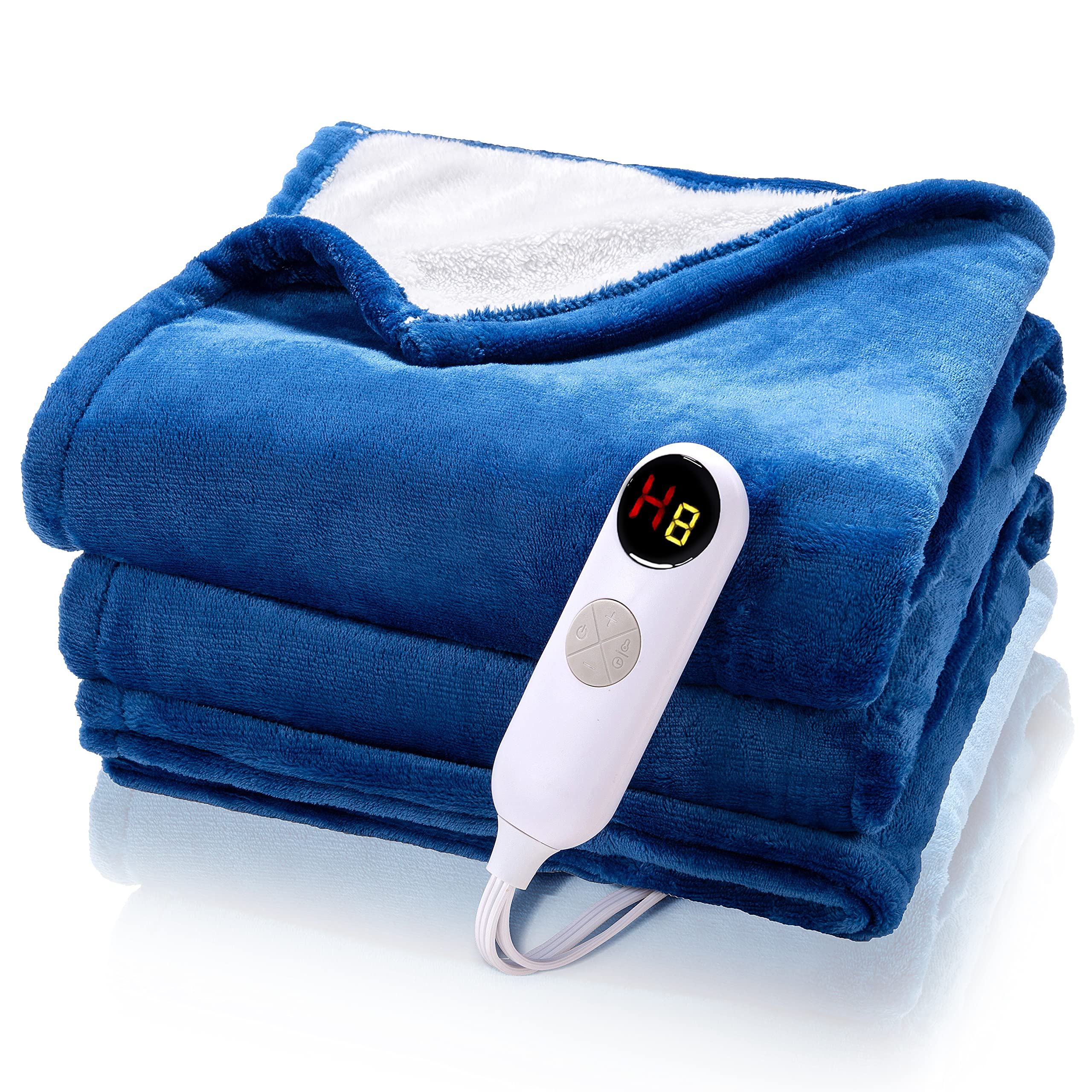 Amazon.com: MSDUNOVR Heated Blanket, Electric Blanket Machine Washable,  Extremely Soft and Comfortable Heating Blanket with 6 Heating Levels1-8  Hours Timer Auto-Off Overheating Protection (Dark Blue, 50X60) :  Everything Else