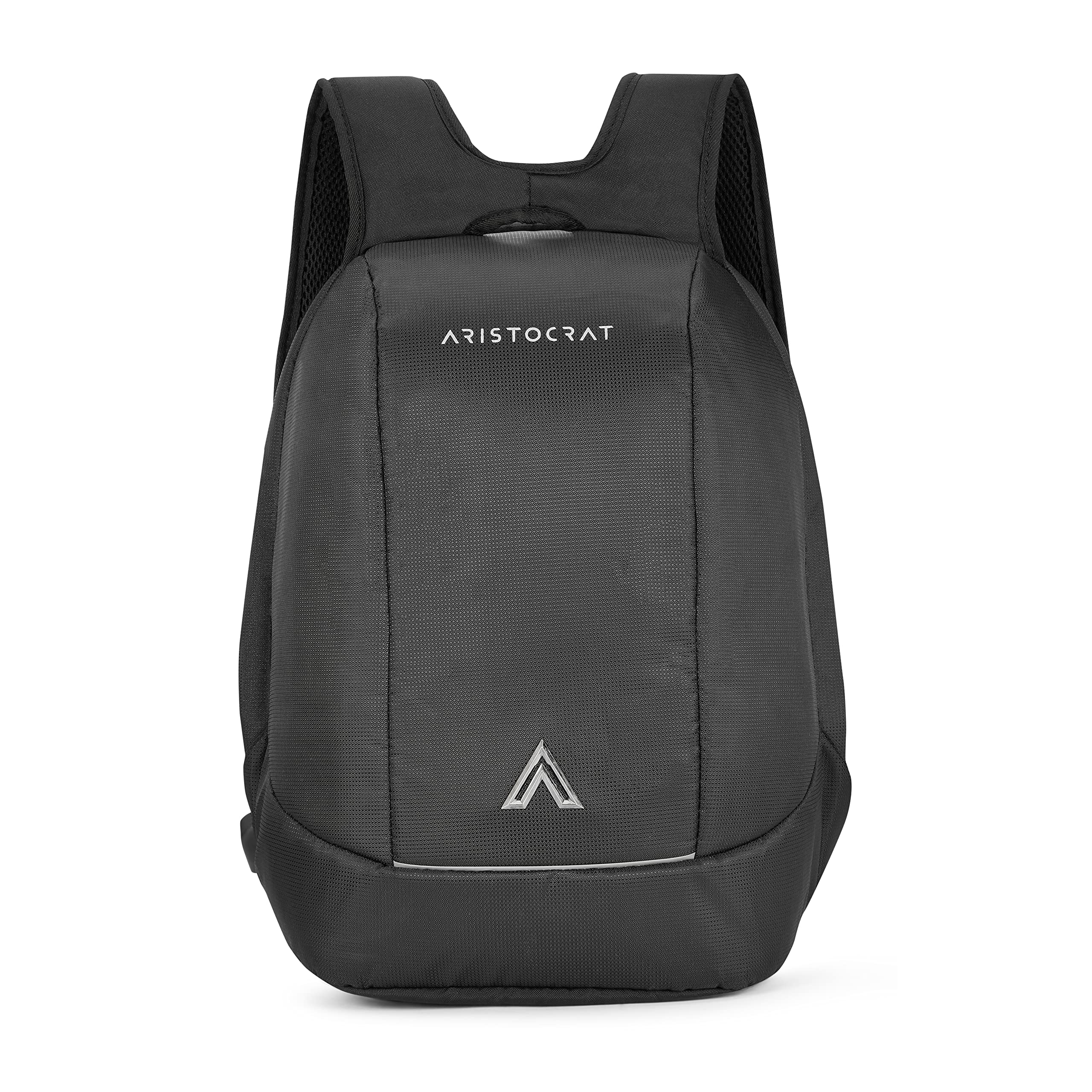 Aristocrat Laptop Backpack 22L With Rain Cover, Spacious Antitheft Compartment, USB Charging Port, Power Bank Pocket & Tablet Compatible | Black | Protector (B0B5YGSZHX) Amazon Price History, Amazon Price Tracker