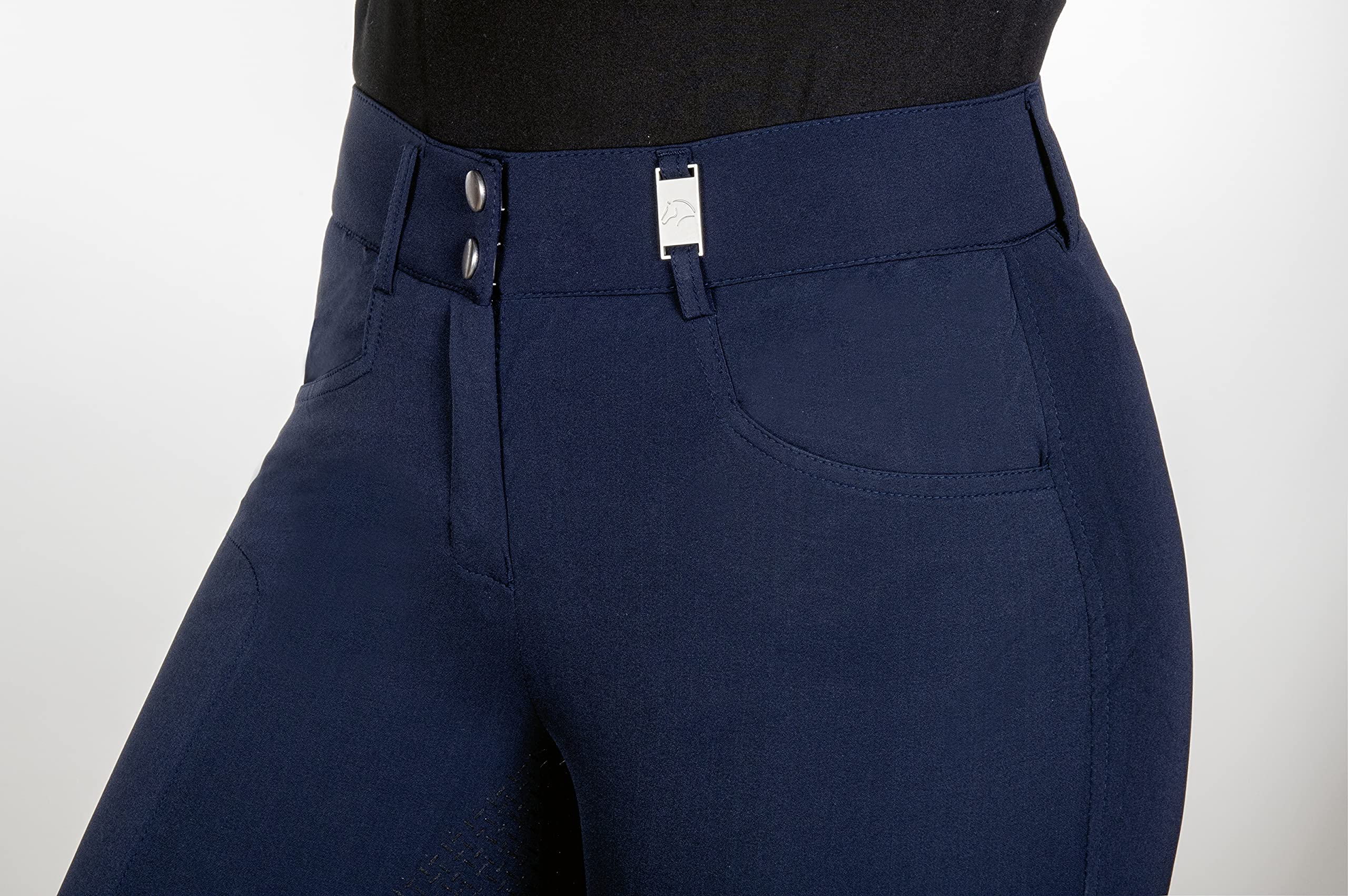 HKM Vollbesatzreithose -Sunny- Silikon Vollbesatz Reithose mit Handytasche und elastischem Beinabschluss in trendigen Farben