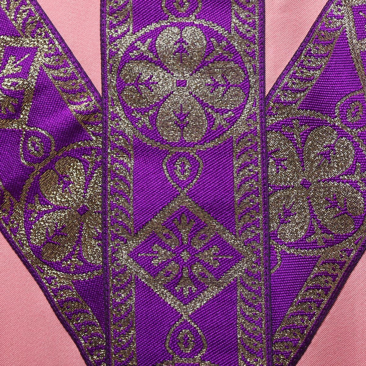 CAMDOM Catholic Priest Chasuble Church Mass Vestment Robe with Stole - Image 7