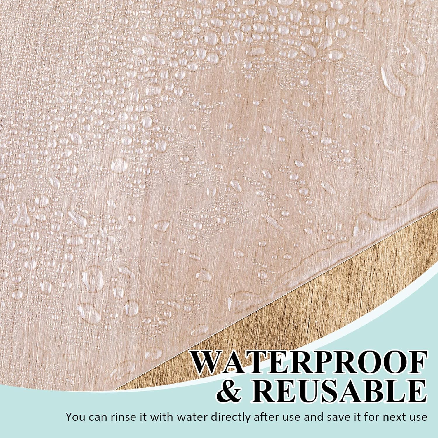 50 Pcs Plastic Placemats Protective Transparent Plastic Sheets Heat Resistant Washable Table Mats for Dining, Kitchen, Shelf Liner and Crafting, 16 x 12 Inch