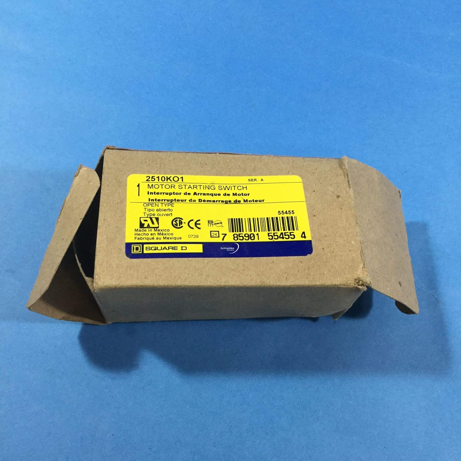 Square D 2510KO1 Manual Motor Switch, Iec, 12 To 20A, 600V
