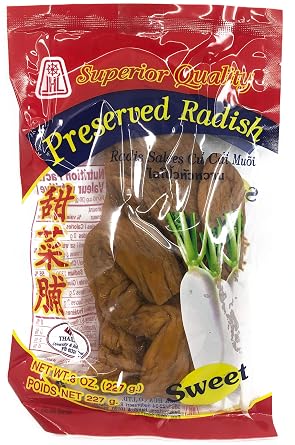 JHC Whole Preserved Radish Sweet 8Oz Product of Thailand