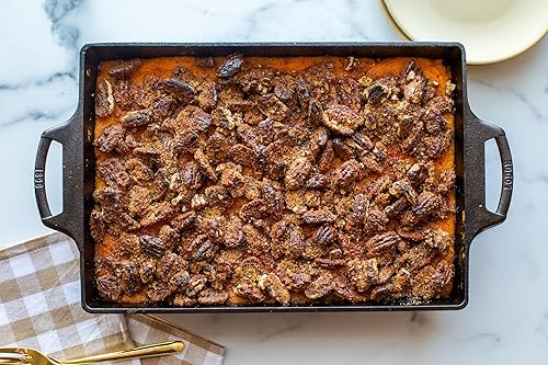 Miniatura 4 de Lodge - Sartén para hornear de hierro fundido sazonado de 15.5 x 10.5 pulgadas, 15.5 x 10.5 pulgadas, BW15BP, color negro