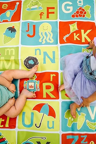 Miniatura 3 de Pacific Play Tents 96000 Kids A-B-C Tapete de aprendizaje y diversión para dormitorio, sala de juegos o aula, 48 x 58 pulgadas, amarillo