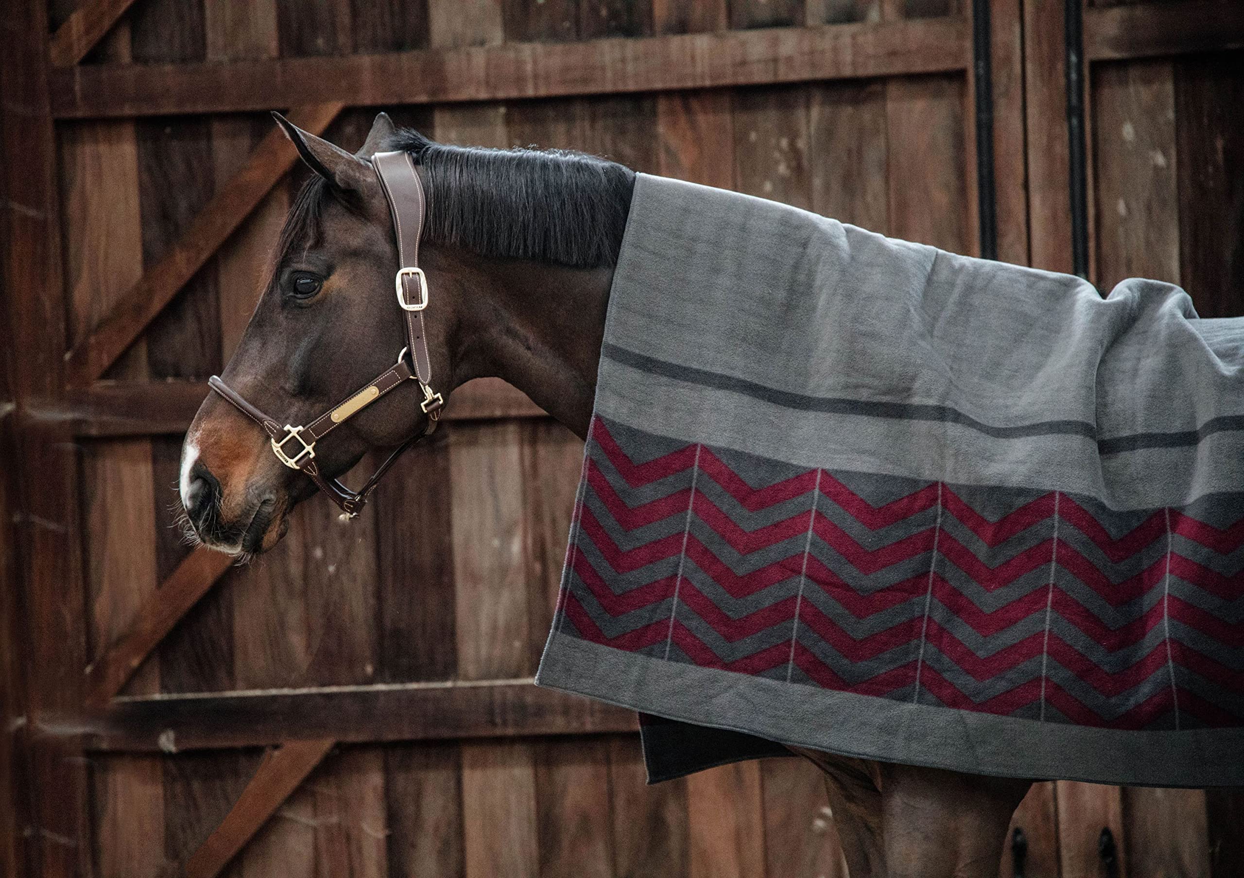 Kentucky Manta Cuadrada para secador de Caballos Heavy Fishbone