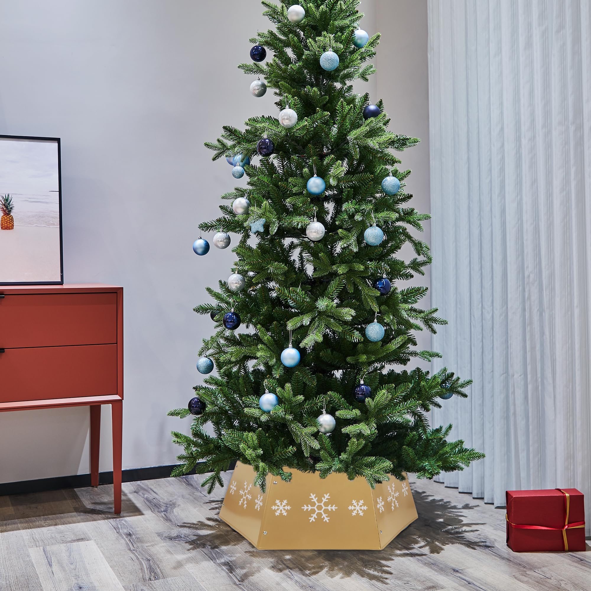 Kiiwah 12 Pezzi Fiocchi di Neve per Albero di Natale, Carta 3D a Forma di Fiocco