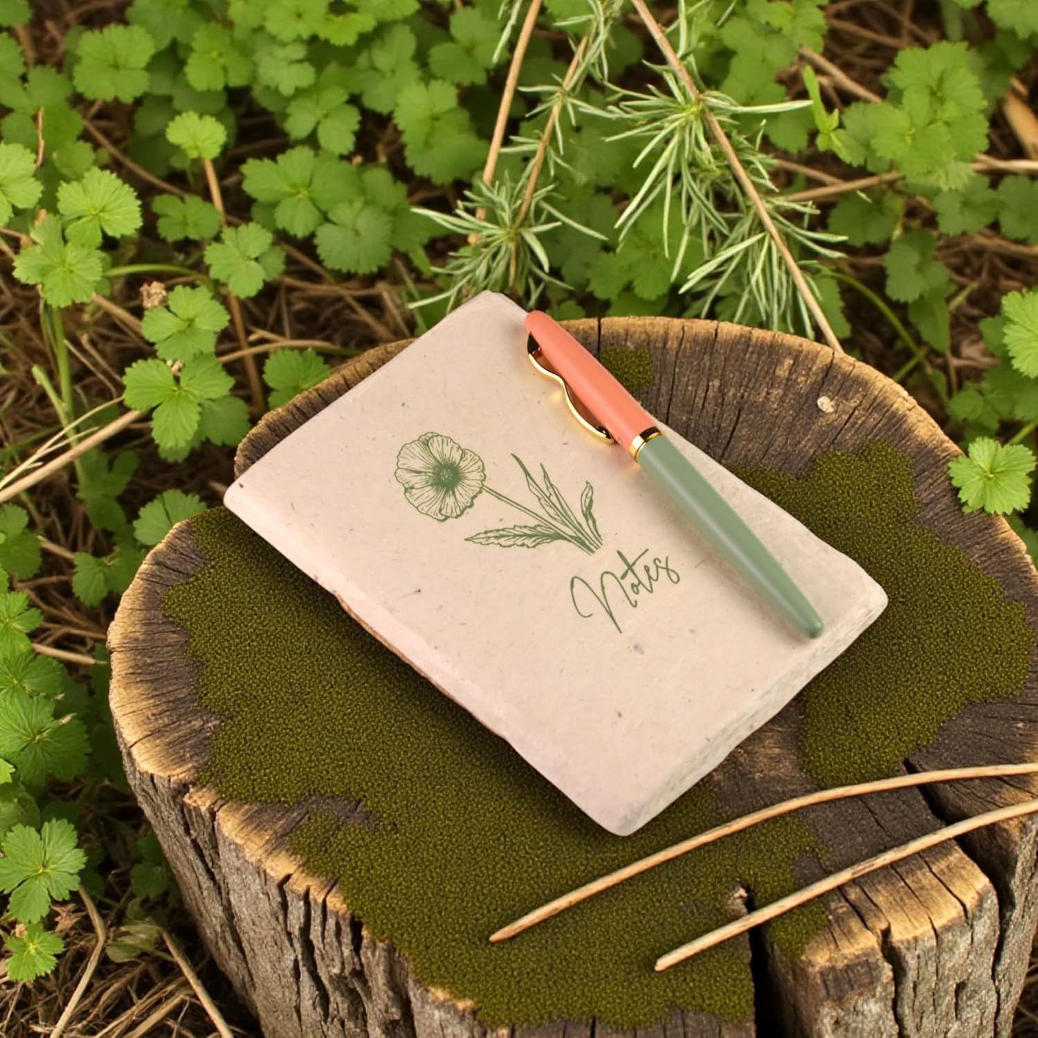 Nepali Companion Deluxe 4x6 Notebook, Handmade Lokta Paper, Natural image 2