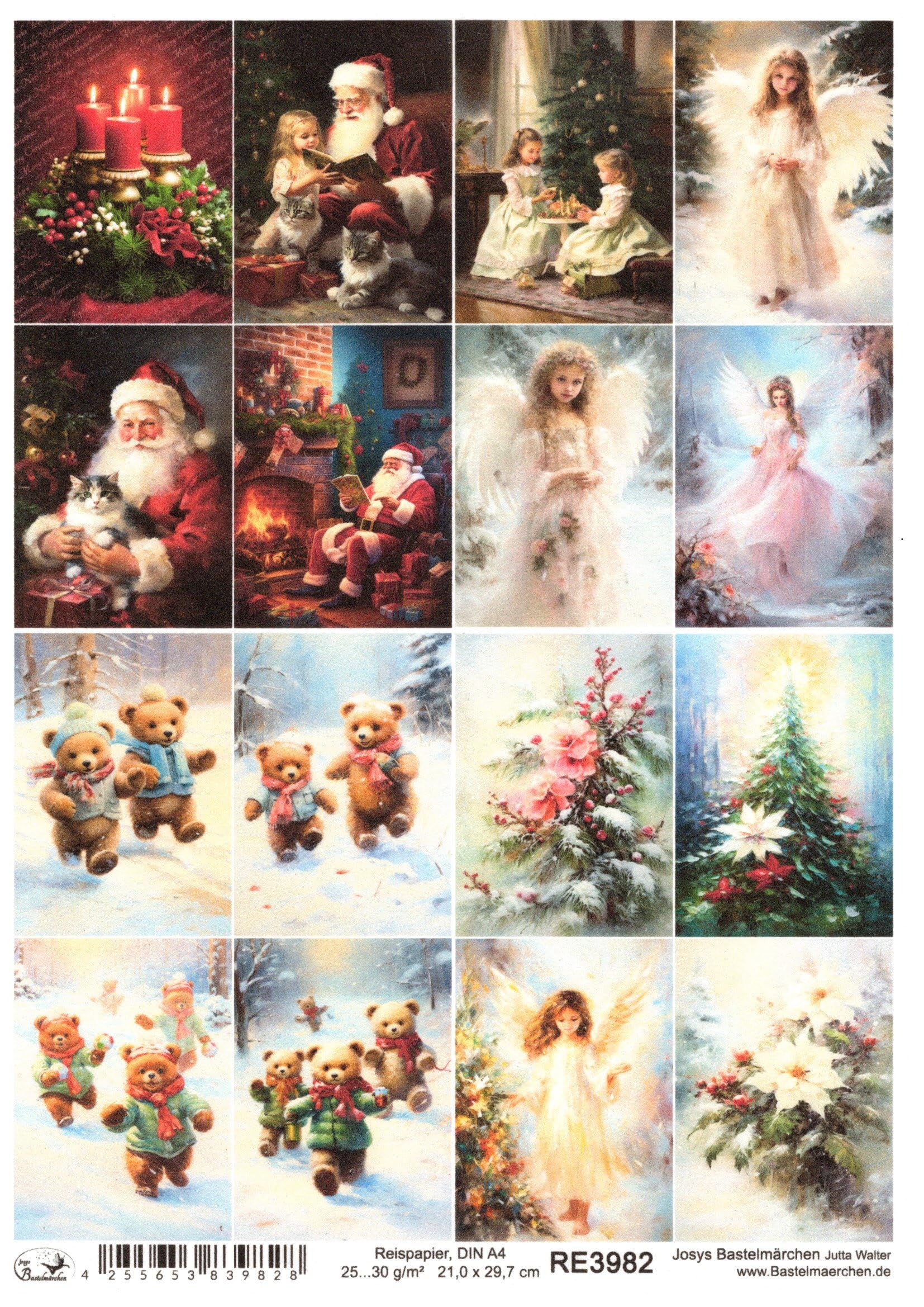 Josys Bastelmärchen Reispapier A4 - Vogel Motive Für Decoupage Und Serviettentechnik