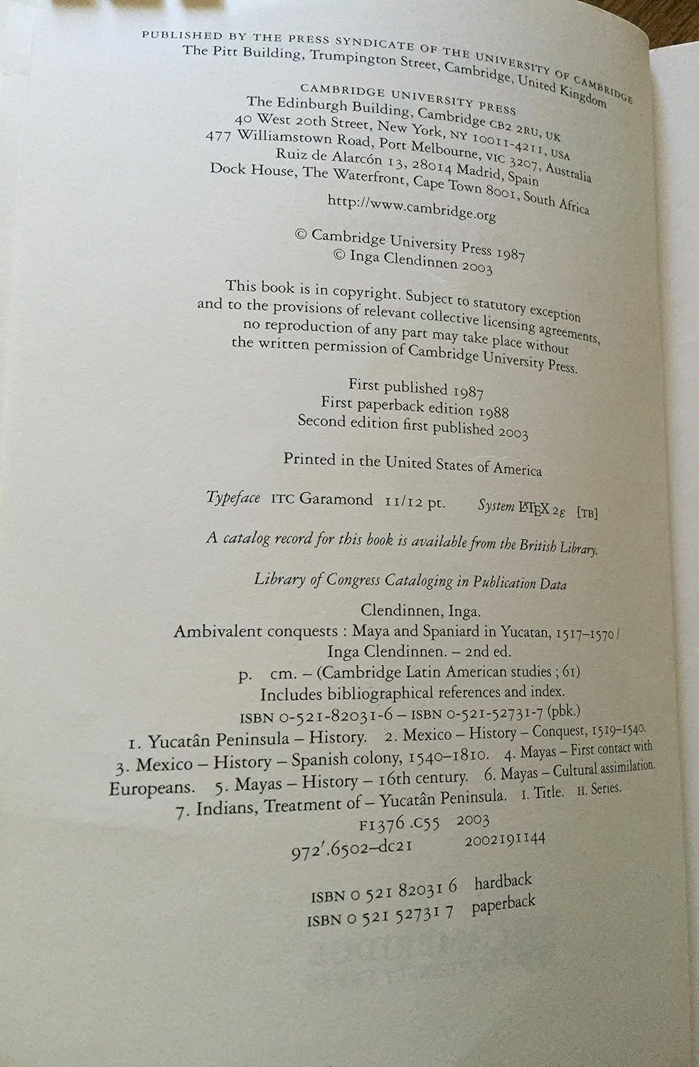 Ambivalent Conquests: Maya and Spaniard in Yucatan, 1517–1570 (Cambridge Latin American Studies, Series Number 61)
