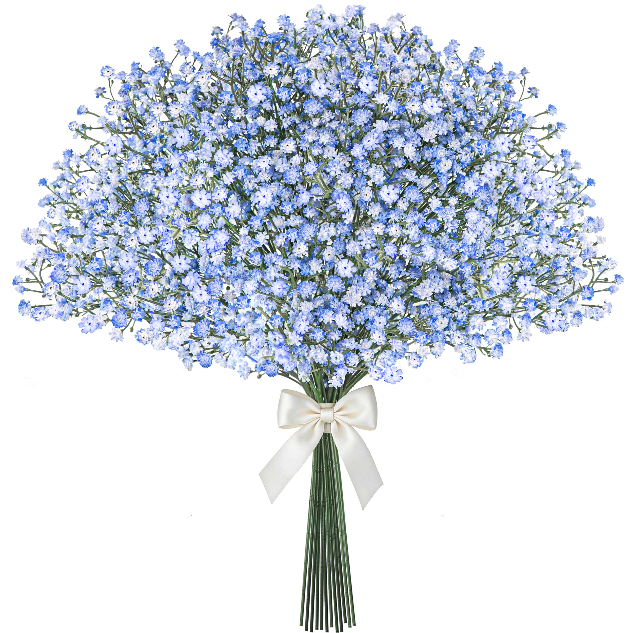 Der Rose 12PCS Blue Baby's Breath