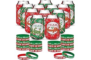 Naughty and Nice 36-Piece Christmas Cooler and Bracelet Set