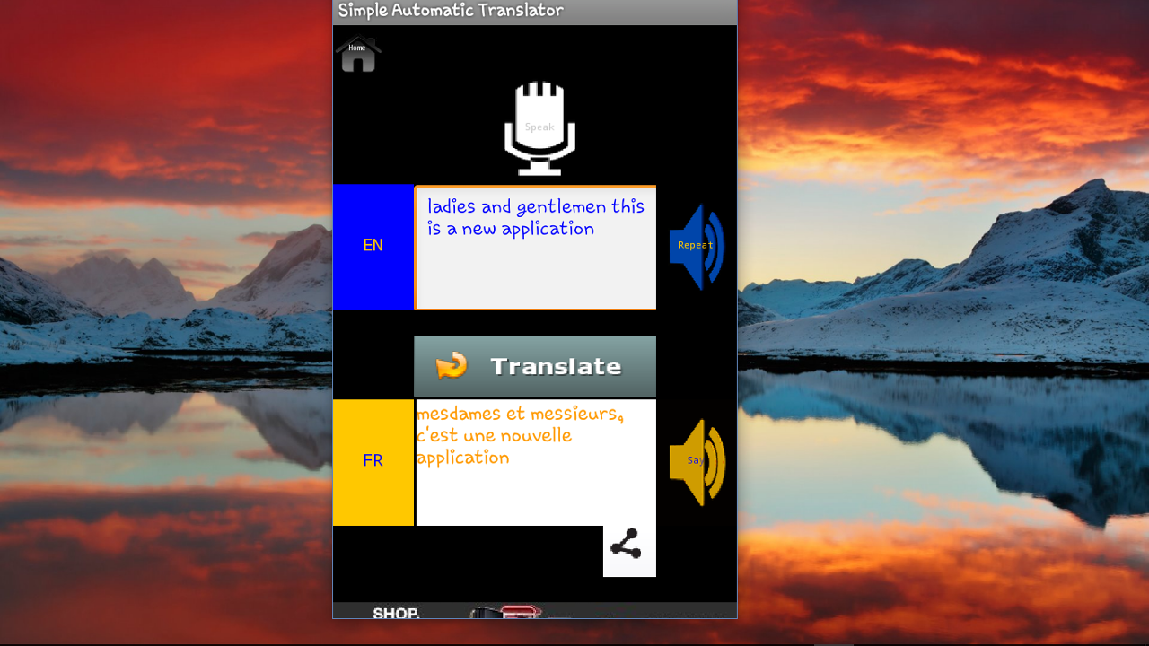 Simple Automatic Translator - App on Amazon Appstore