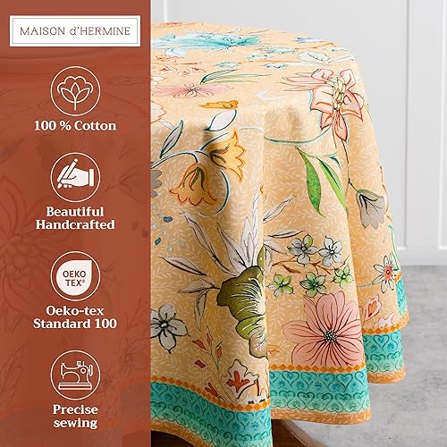 Miniatura 10 de Maison d' Hermine Mantel 100% algodón, decorativo, lavable, rectangular, para regalos, cocina, comedor, fiestas de bufé y campamento, picnic de