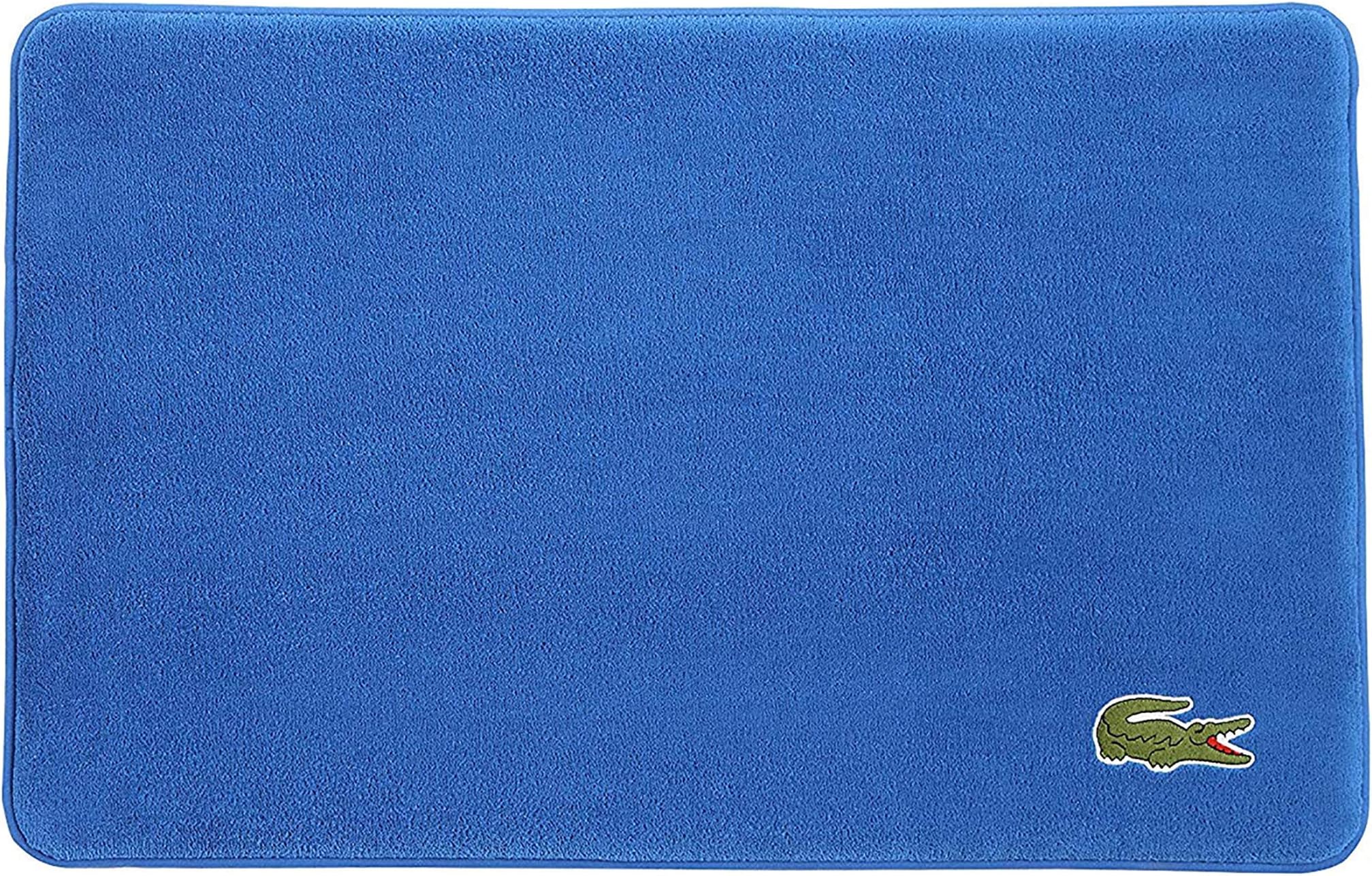 Lacoste Crocodile Rug, 19"x30", Riviera Blue