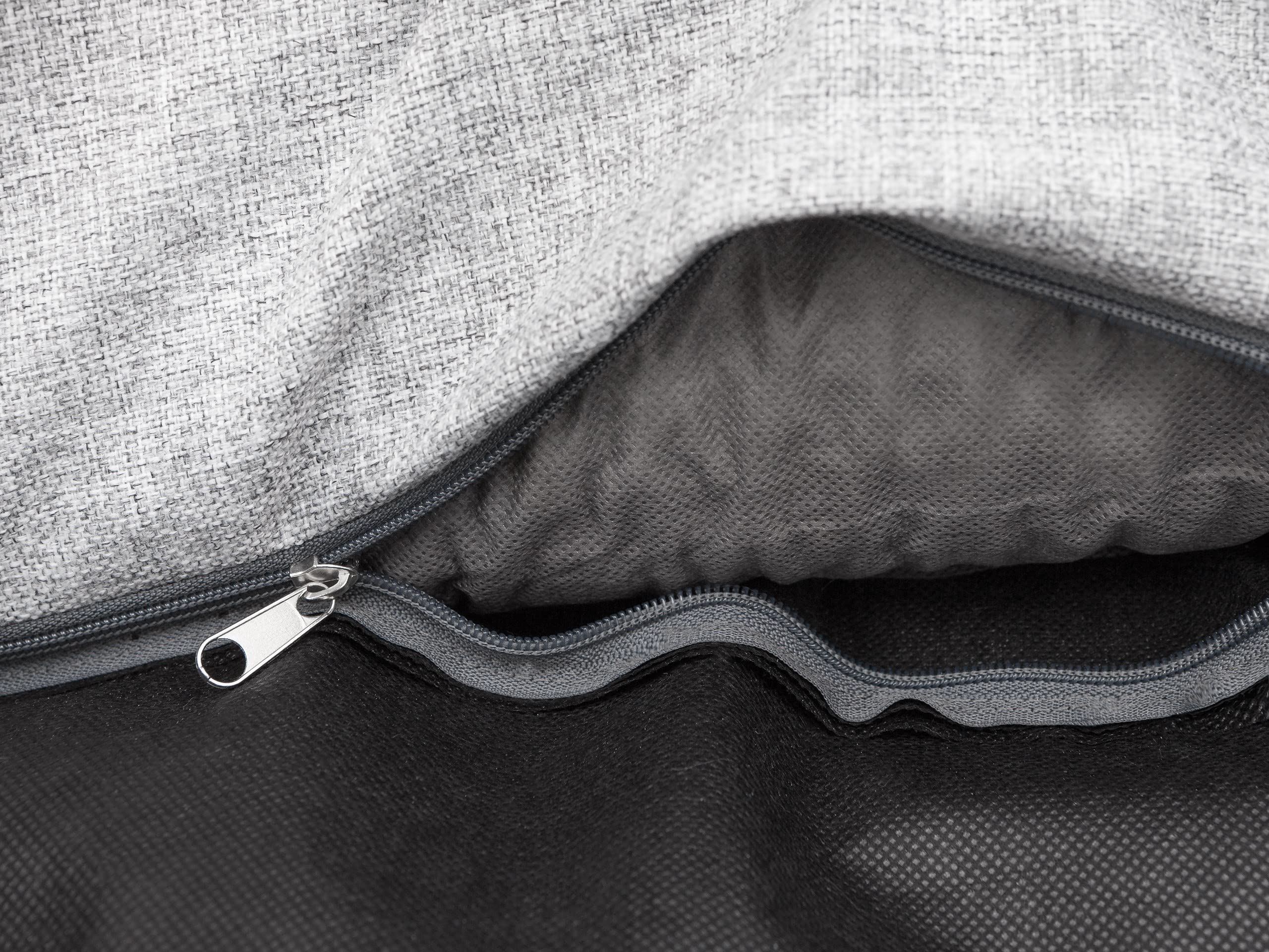 DOGGY Cuccia per cani e gatti, con rivestimento rimovibile, per cani, XL, 96 x 62 cm, cenere