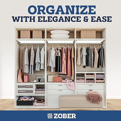 Miniatura 7 de Perchas de madera de alto grado con barra antideslizante acabado liso de madera maciza con gancho giratorio de 360  y muescas cortadas con precisión