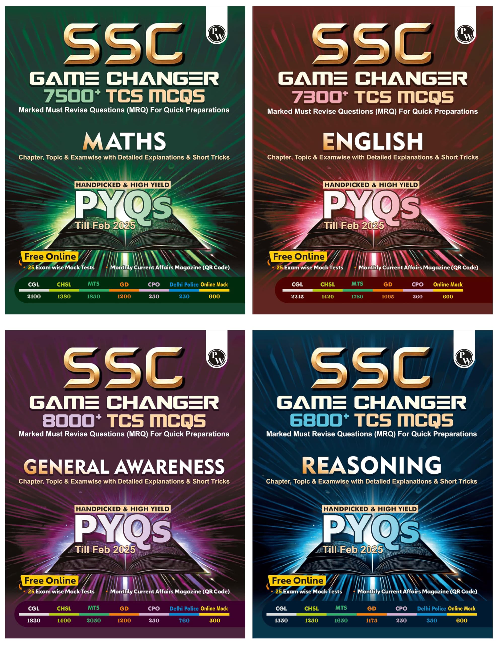 Buy PW SSC Game Changer English, Maths, General Awareness