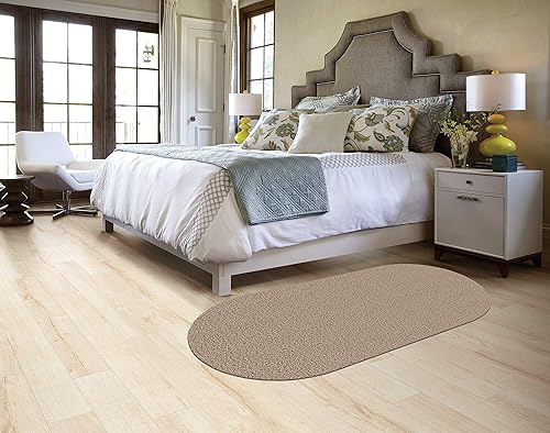 Miniatura 9 de Alfombra beige de 8 x 10 pies. Alfombra texturizada de felpa Frieze para uso residencial o comercial. Aproximadamente 12 pulgada de grosor con