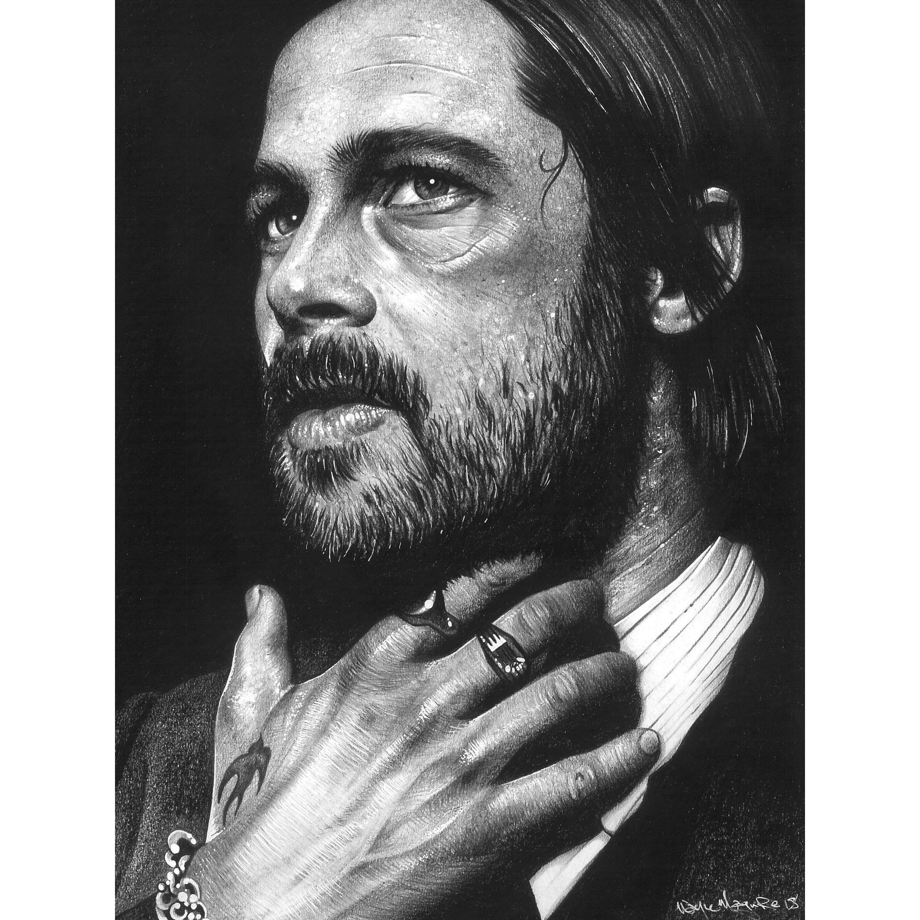 Wee Blue Coo Mickey Brad Pitt Wayne Maguire Large Wall Art Poster Print Thick Paper 18X24 Inch