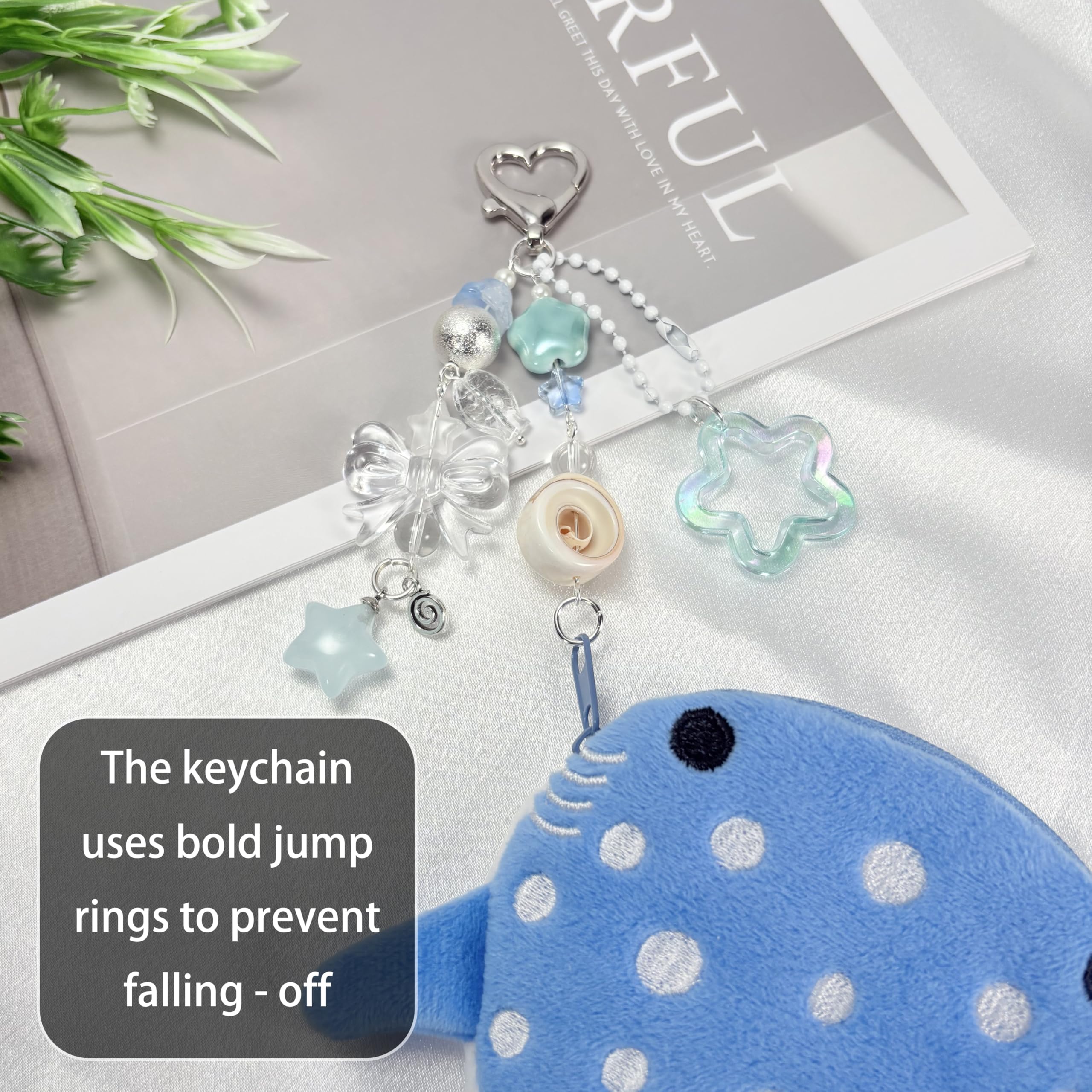Whale Shark Coin Purse Keychain,Cute Plush Change Purse with Zipper Keychain,Kawaii Handmade Coin Pouches for Women