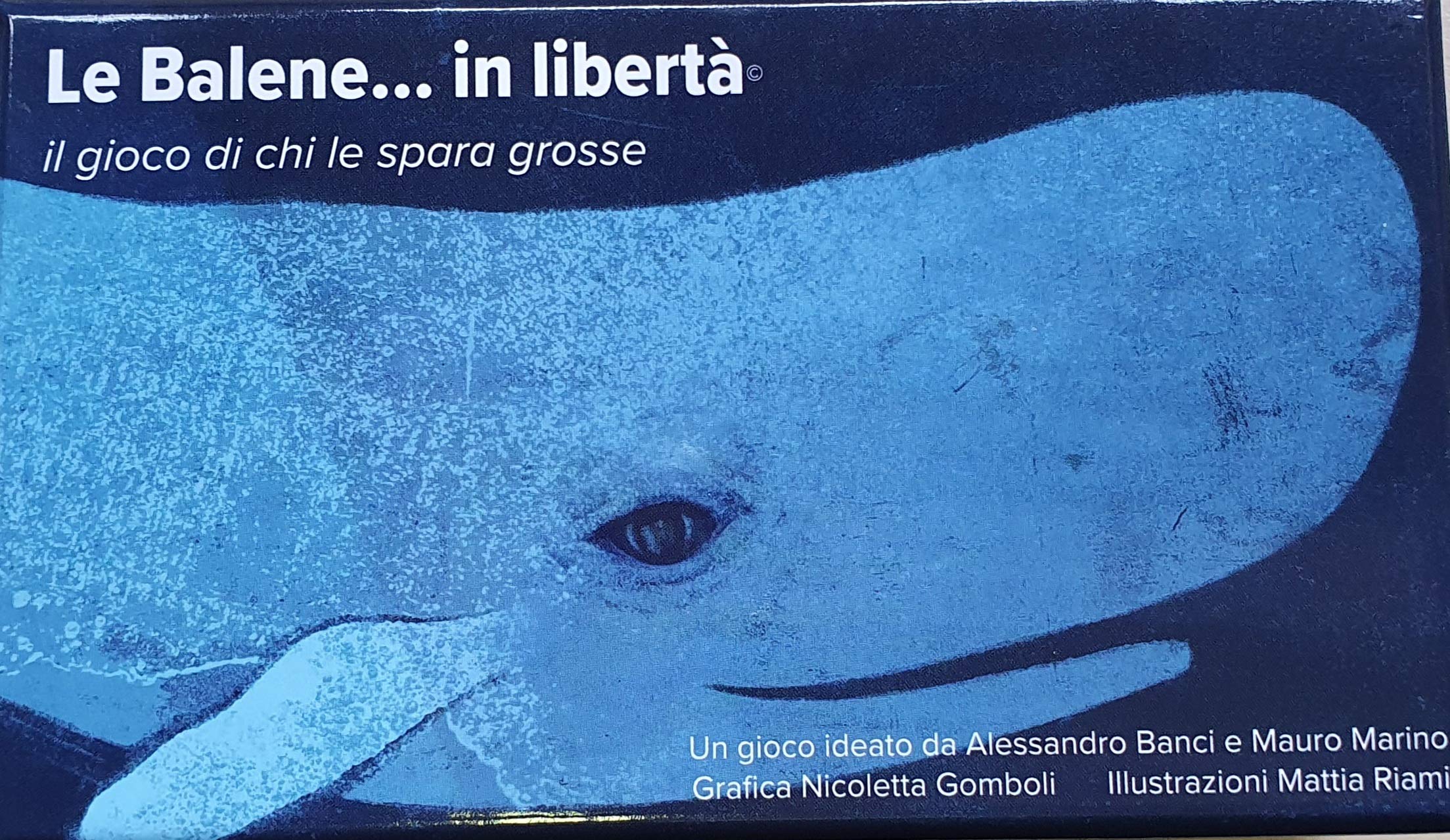 Imagommage Whales... in dom, Blue