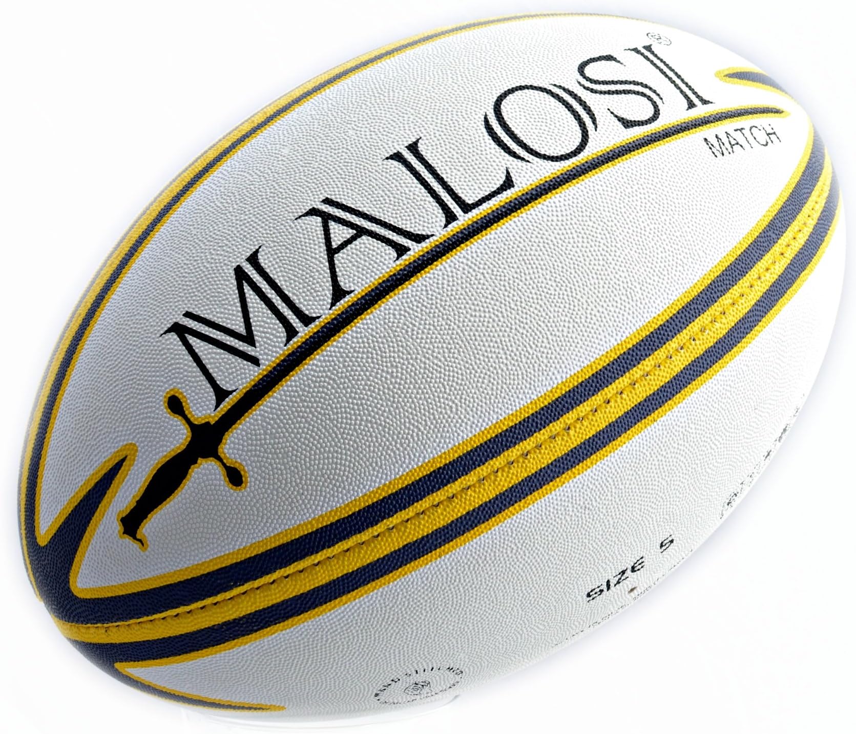 Rugby Ball (Match Quality) - Malosi Saber, Official Size 5 [Closeout Sale]