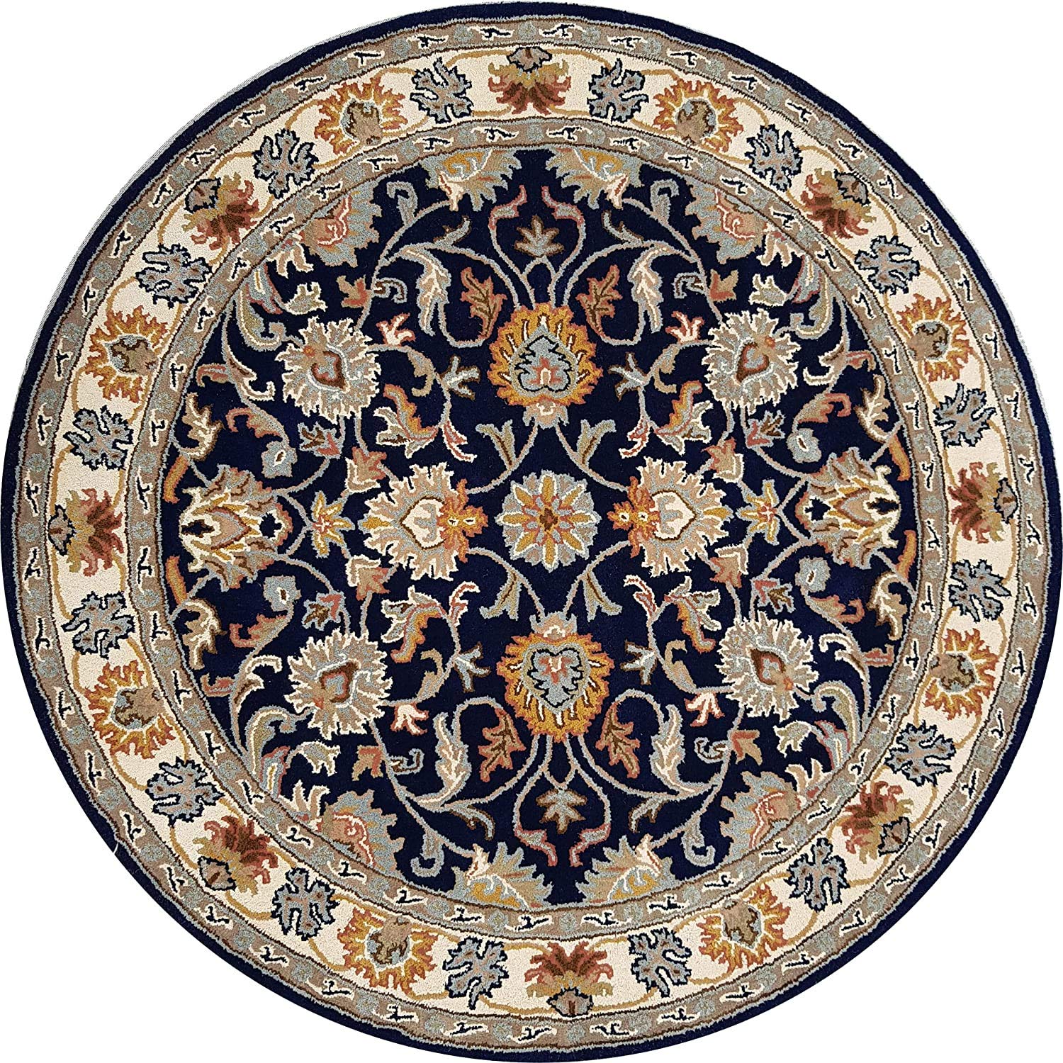 FCARPET Round Woollen Carpets 1 inch Thickness 10 X 10 Feet Black Multi BB (B08QN8Q61D) Amazon Price History, Amazon Price Tracker