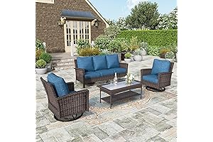 Hera’s House 4-Piece Patio Furniture Set: Comfort and Style for Outdoor Living